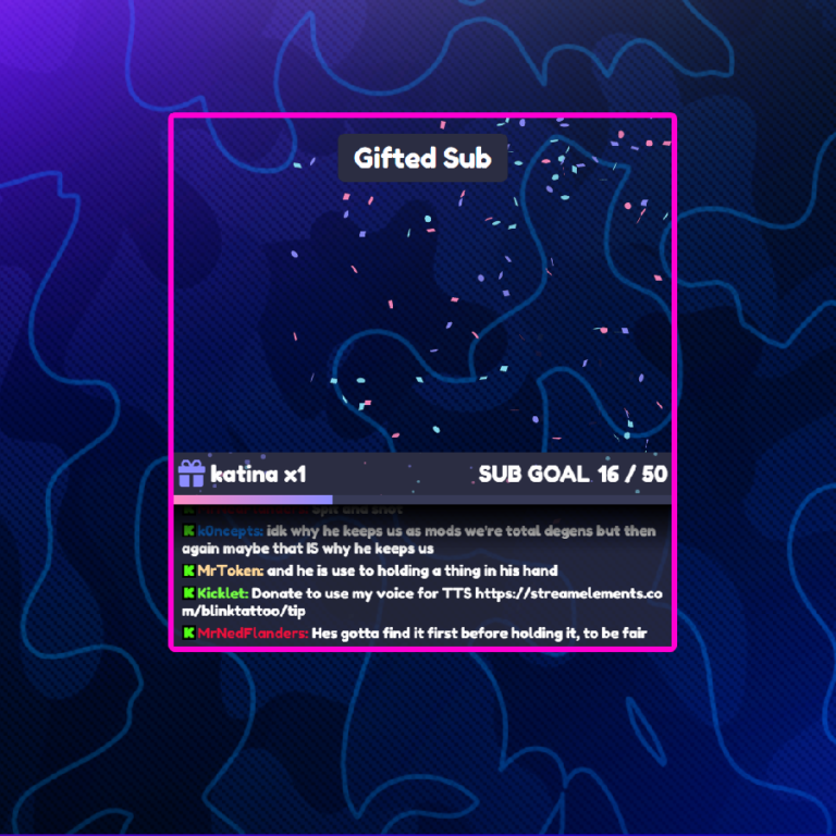 Reactive Chat-Cam Widget - Widgets made for streamers.