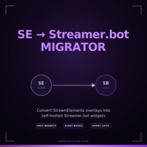 Streamelements to Streamer.Bot Migrator Tool