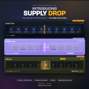 Supply Drop Widget